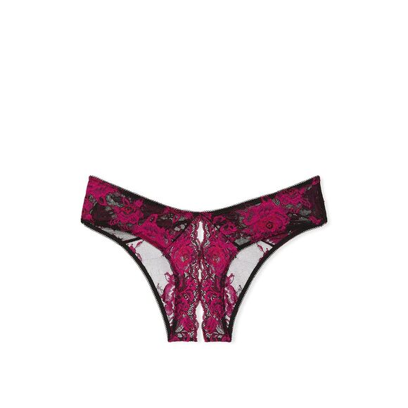 💗👙Victoria's Secret Very Sexy Cheeky Rose Lace Crotchless Knickers👙💗 - Picture 5 of 5